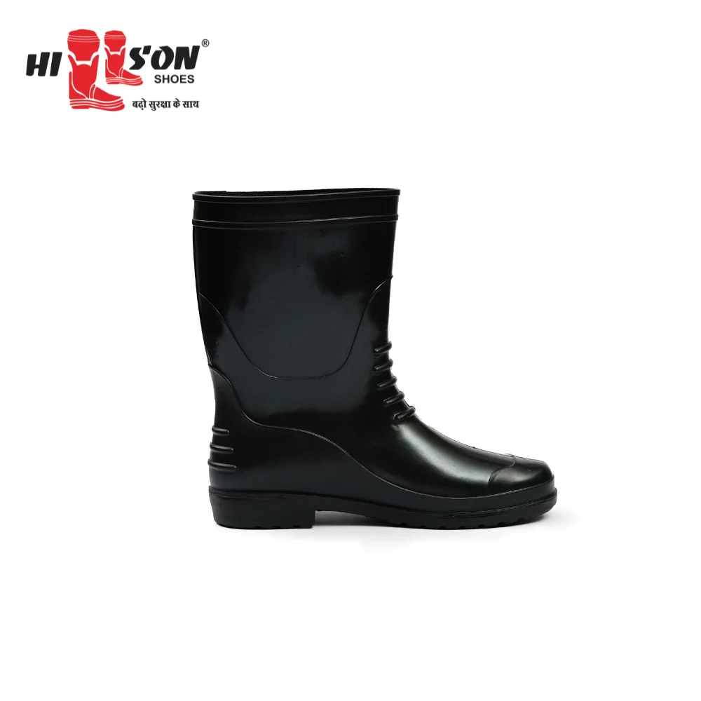 Hillson Soft Toe PVC Safety Shoe (Black, S1, Size 9)