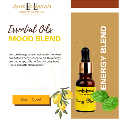 Essential oil blends for energy and motivation 15 ml