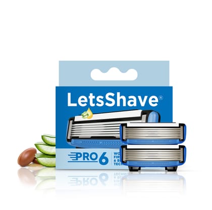 Pro 6 Shaving Blade Refills (Pack of 2)