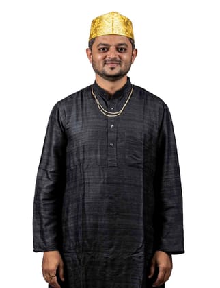 Zari Baniya Topi - Golden