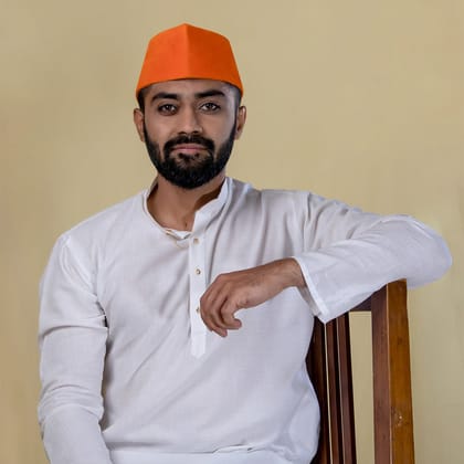 Orange Classic Gandhi Topi