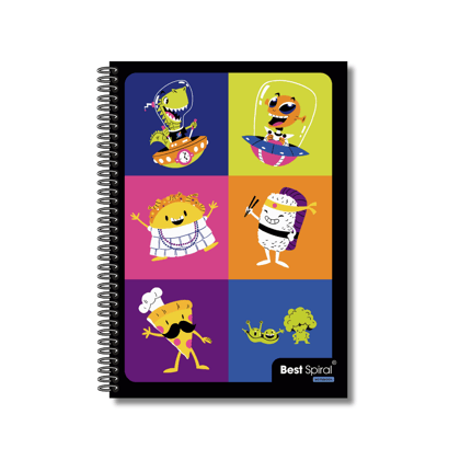 200 Pages Plain Spiral Notebook - By Best Spiral®