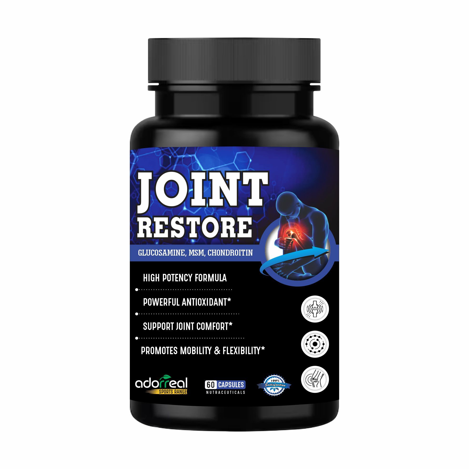 Adorreal Joint Restore |60 capsules| Joint Support,Joint Health,Glucosamine Supplements