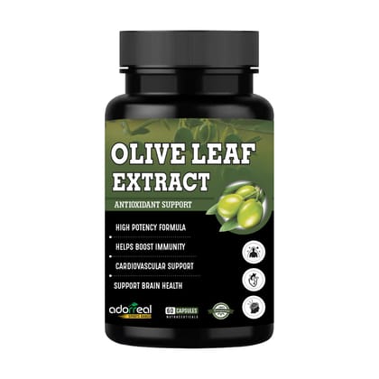 Adorreal Olive Leaf Extract 60 Capsules ,Promotes Cardiovascular Health, Immune System Health