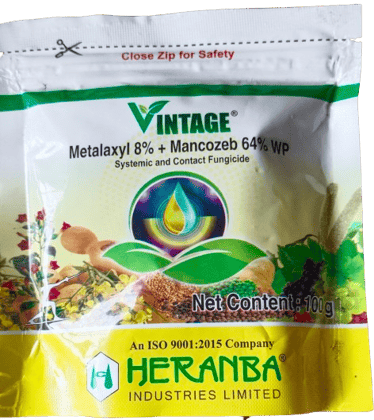 VINTAGE METALYXYL 8% + MANCOZEB 64% WP FUNGICIDE (100 gm)