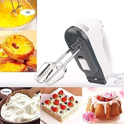 Scarlett Electric 7 Speed Hand Mixer with 4 Pieces Stainless Blender, Bitter for Cake/Cream Mix, || Beater for Cake