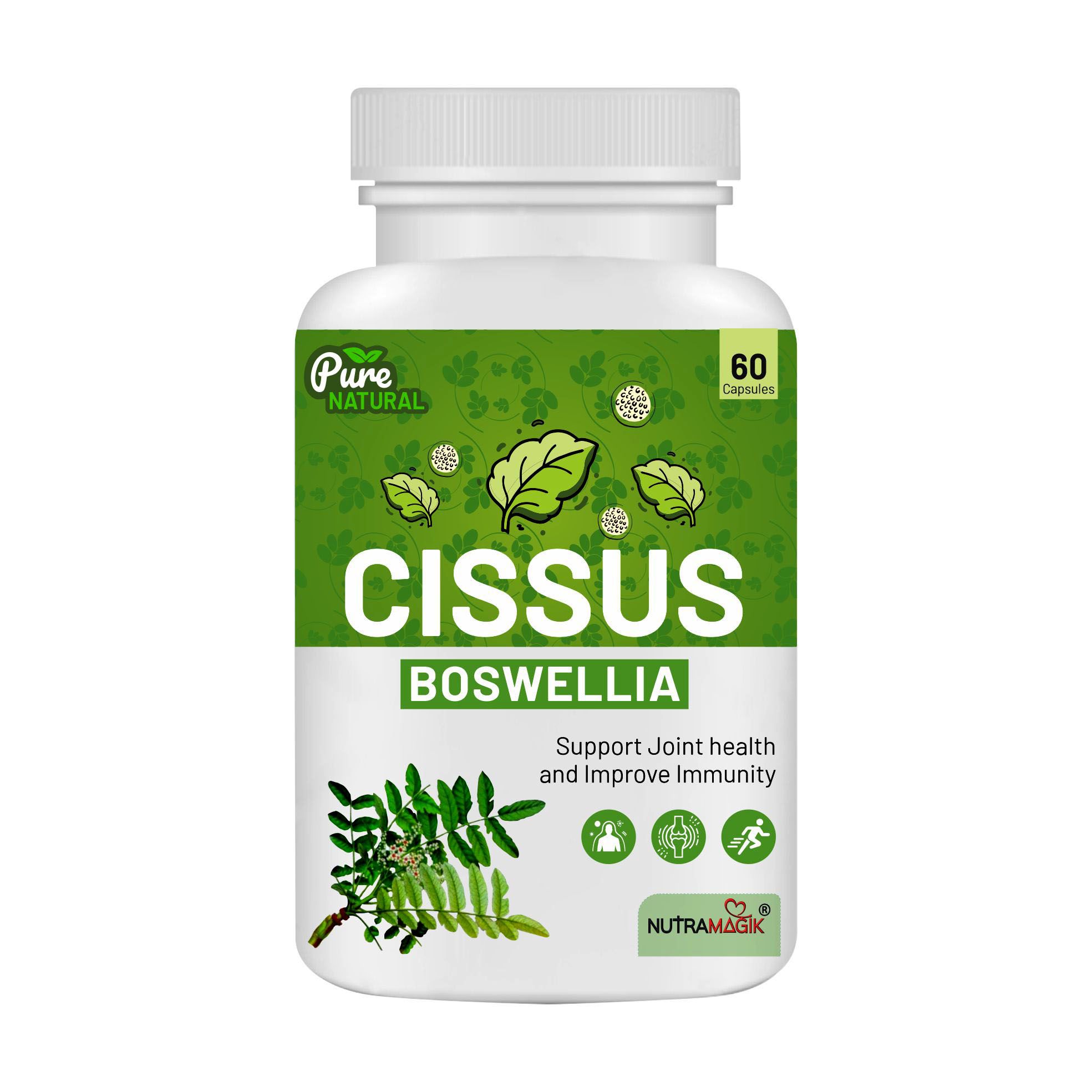 Nutramagik Cissus Boswellia - Joint Health Supplement - 60 Capsules