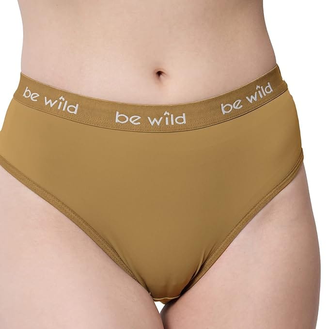 BEWILD Women's Strechable Anti Microbial Micromodal Hipster Panty Pack of 3,6