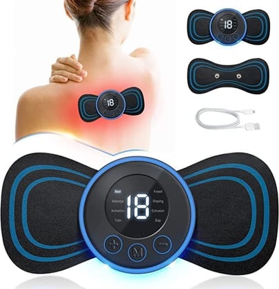 PORTABLE USB NECK MASSAGER ELECTRIC NECK MASSAGER AUTOMATIC MASSAGE ENHANCER MINI CERVICAL MASSAGER EMS LYMPHATIC DRAINAGE MASSAGE WITH CABLE