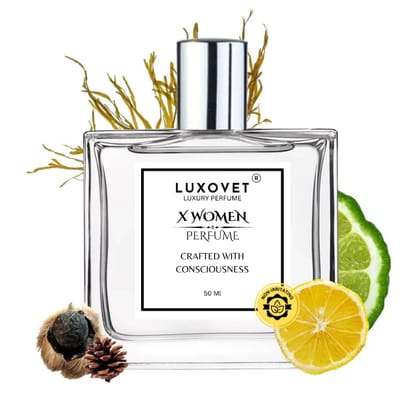 Luxovet X WOMEN Eau De Perfume, Perfume for Women, Floral and Fruity Fragrance Scent, Skin Friendly Women Perfume, (100 Ml)