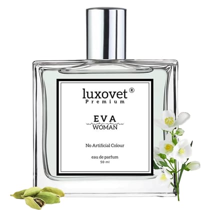 Luxovet EVA Perfume for woman Long Lasting 24 Hours, Eau de Parfum, Sweet & Fresh fragrance