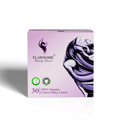 Flawsome - 100% Organic Cotton Panty Liners (Pack of 30)