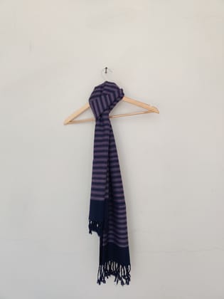 Purple Pink Handwoven Merino Wool Stole