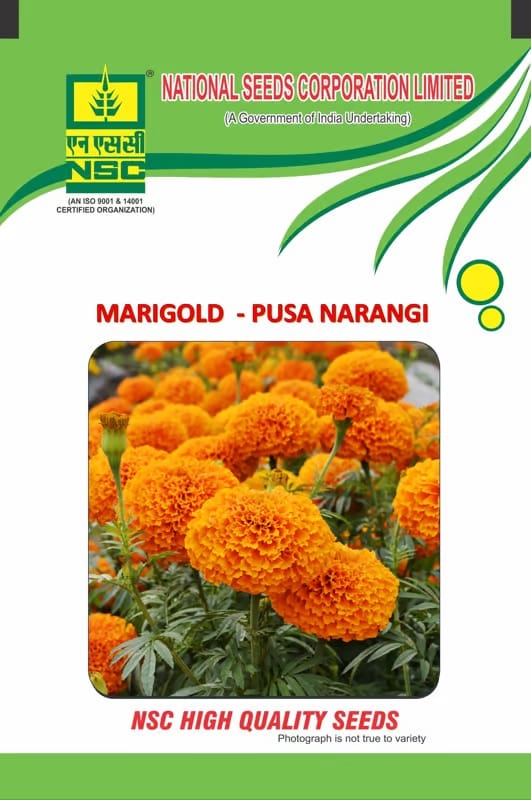 NSC Orange Marigold Seed, Variety: Pusa Narangi , 10 gm