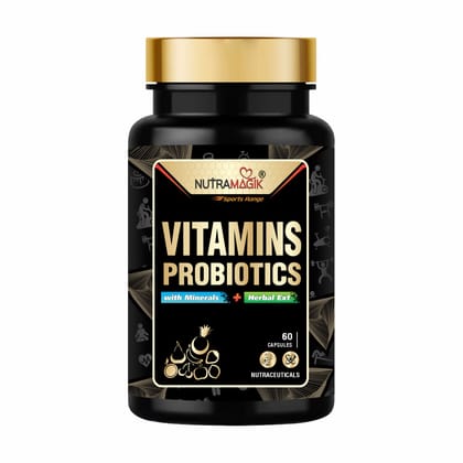 Nutramagik Vitamins and Probiotics with Minerals and Herbal Extracts-60 Capsules