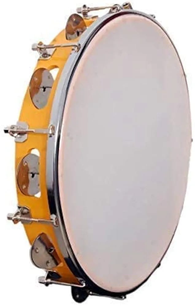 Tambourine Comes with Tuning Key / Fiber Dafli 10 inches