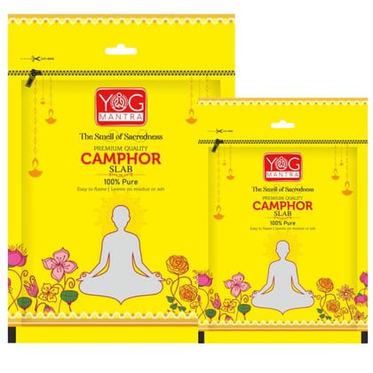 Archita Yog mantra 100% Pure & Organic Camphor Slab | 150 Gms | Non- residue Kapoor | Pooja Essentials | Aromatheraphy (Pack of 2)