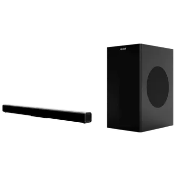 Croma 120W Soundbar with Remote (Preset EQ Modes, 2.1 Channel, Black)