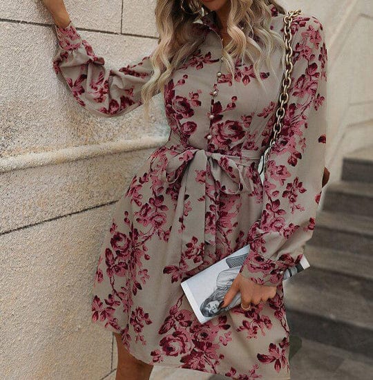 Floral Printed A-Line Dress