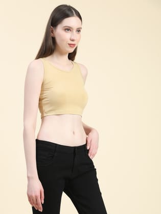 OUTFLITS Ladies Sleeveless Crop Top