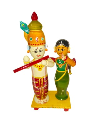 Etikoppaka HandiCrafts Wooden Radha Krishna