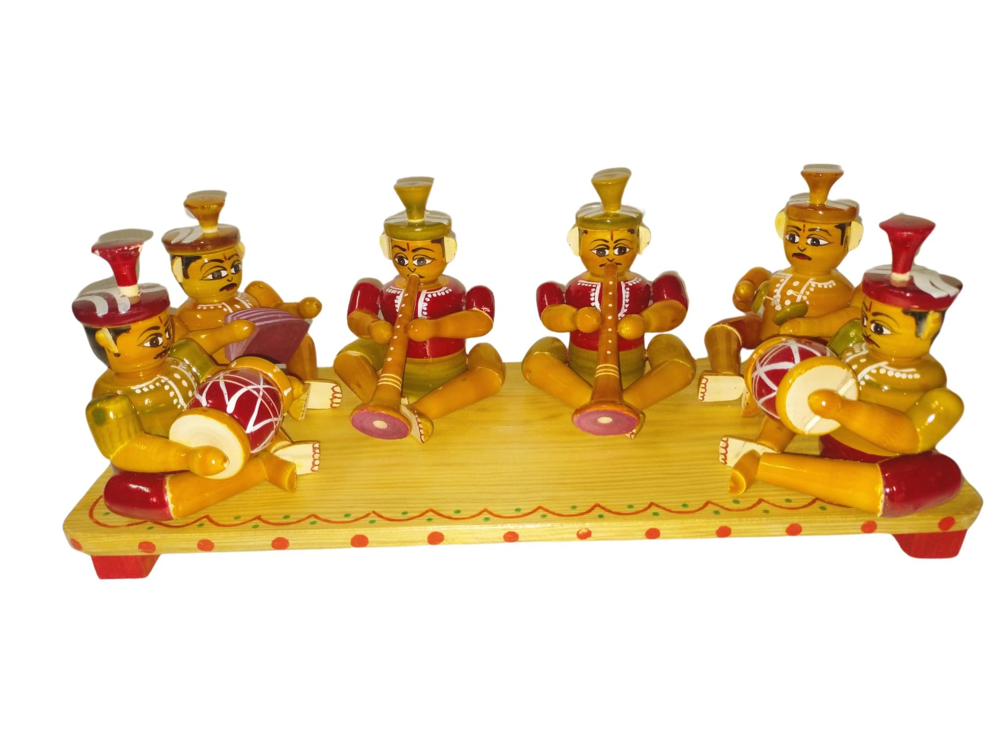 Etikoppaka Handicrafts Wooden Sannai Set