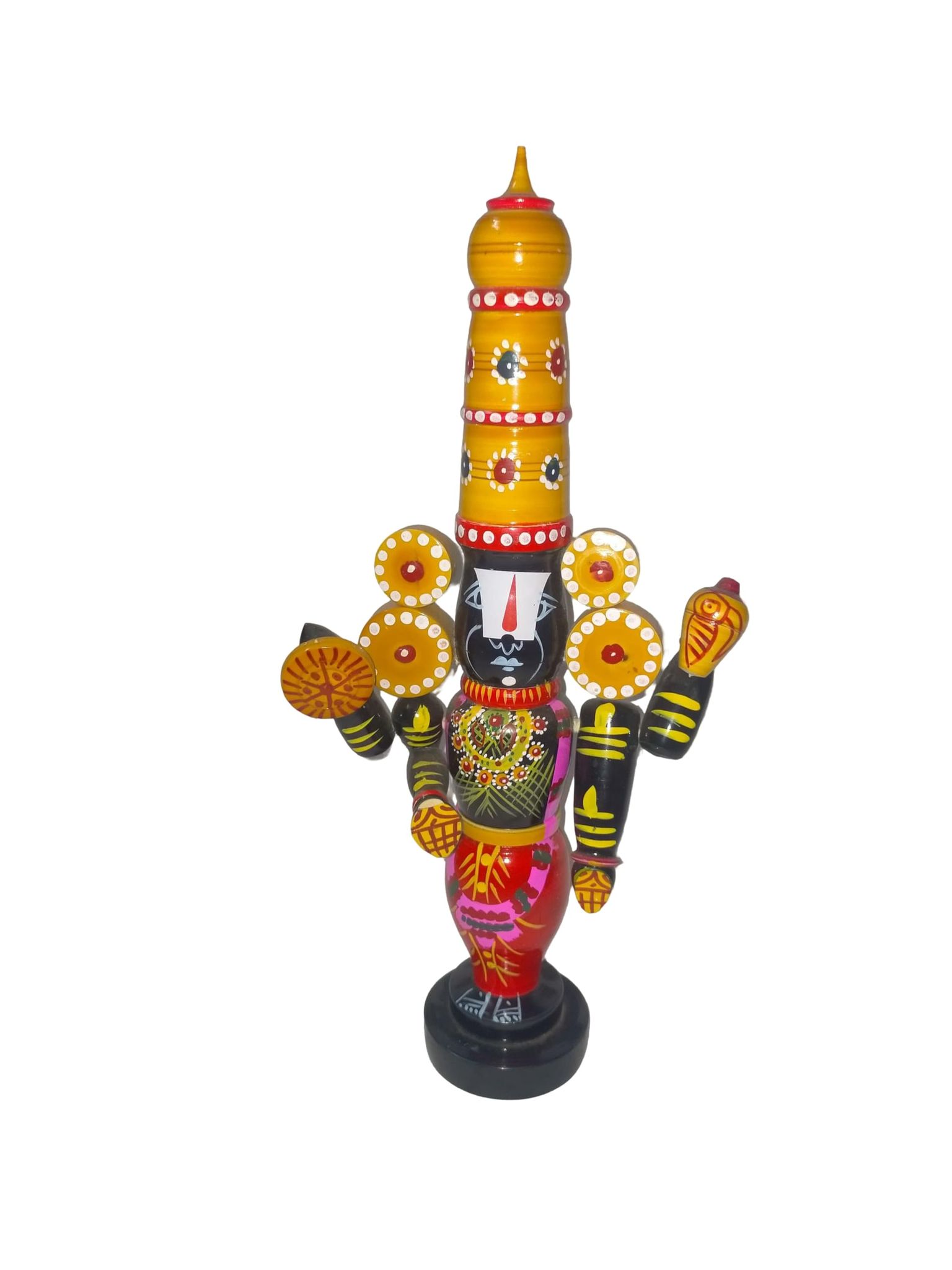 Etikoppaka Handicrafts Wooden Balaji Idol