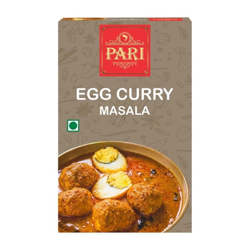 Pari Egg Curry Masala - Easy & Ready to Cook Exotic Spice Blend | Delicious, Flavorful & Aromatic Anda Curry Masala Powder 50 Grams (Pack of 1 x 50g Box)