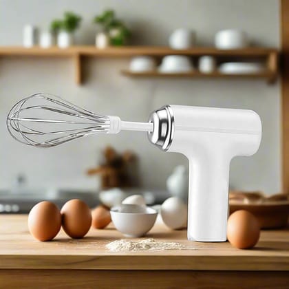 Wireless Hand Mixer, Charging Handheld 2pc portable Whisk Mini High Power Beater Baking Hand Held Mixer, Portable Kitchen Blender.