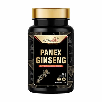 Nutramagik  Panax Ginseng - Support Focus and Energy - 60 Capsules