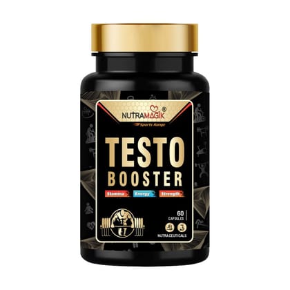 Nutramagik Testo Booster For Energy,Stamina & Strength - 60 Capsules Natural Testosterone Booster