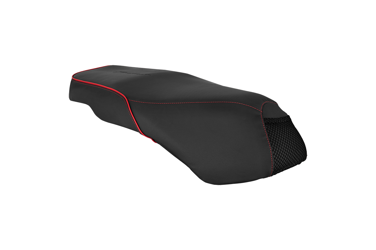 HERO GENUINE SEAT COVER PLSR+ RED PIPING -99631AALD00S