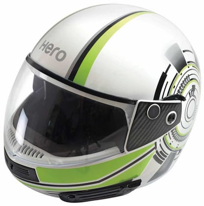 HERO GENUINE FF HELMET NINJA WHITE TECHNGREEN GRP XL -99700ZZZ241W05S