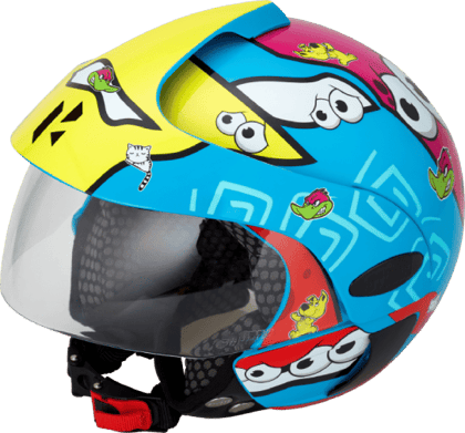 Hero Genuine Kids Angry Duck Helmet - Regulated Density EPS and Stylish Decals-99700ZZZH11T01S