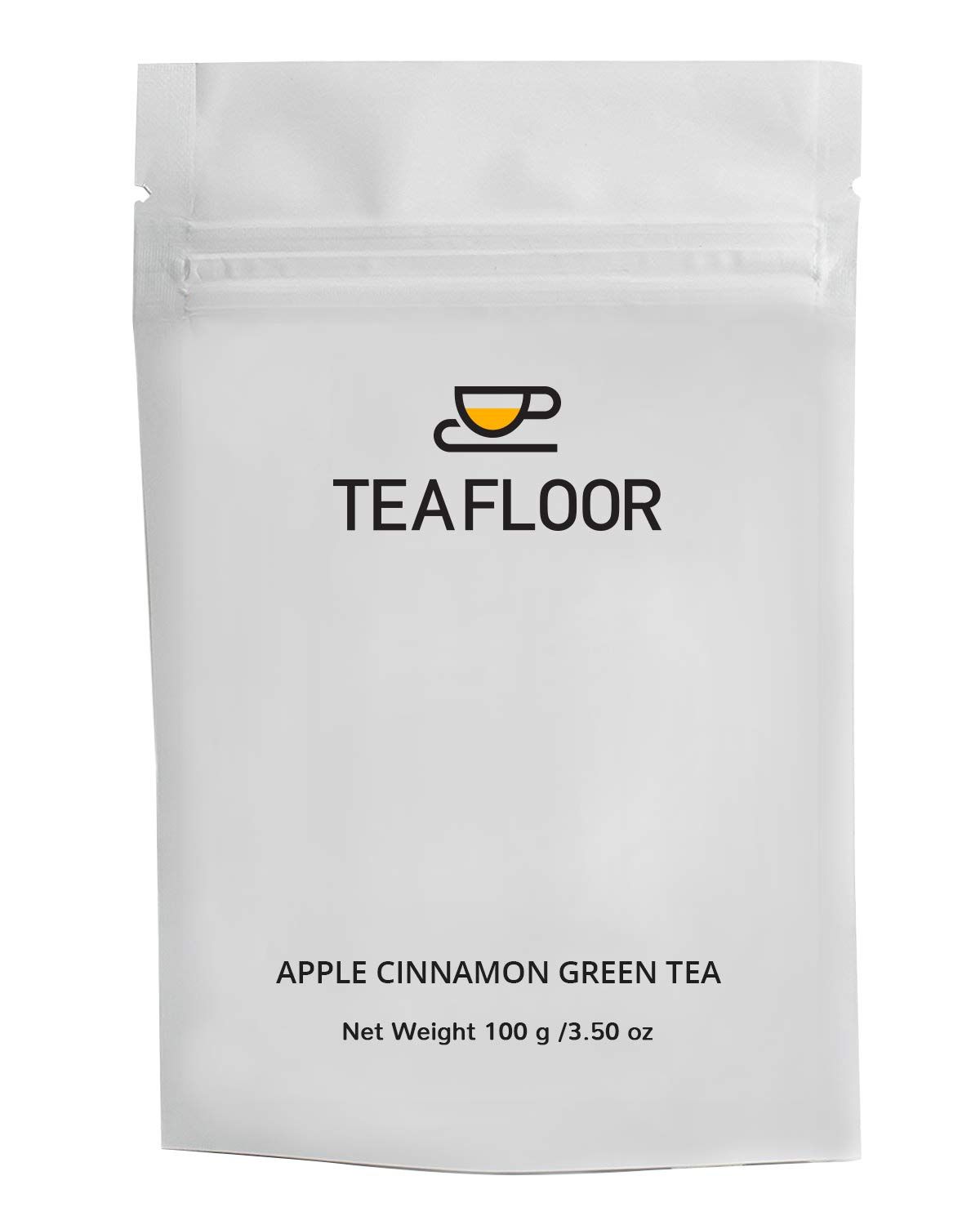 Teafloor Green Tea - Fruity Flavour | Apple Cinnamon Green Tea | Tea Weight : 100g / 3.5 oz(50 Cups)