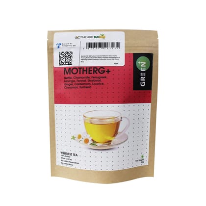 Teafloor MotherG+ Herbal Tea(Pack of 1 , 50g)|Tea for Nursing Mothers||Improves Lactation Health|Natural Flavours of Nettle , Moringa , Fenugreek ,Shatavari and Fennel | No Harmful Side Effects|FSSAI certified