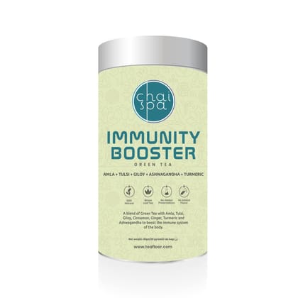 Chaispa IMMUNITY BOOSTER Tea | Superfine Green Tea with Amla, Tulsi, Giloy, Cinnamon, Ginger, Tumeric,and Other Herbs| Traditional Medicinal Tea| Only Natural Herbal Ingredients|