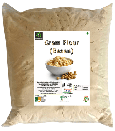 Takha Kisan Gram Flour (Besan), 500 gm