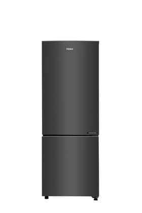 Haier 237 L, 3 Star, 8 In 1 Convertible, Twin Inverter Technology, Frost Free, Bottom Mounted Double Door Refrigerator (HEB-243GB-P, GE Black, 2024 Model)