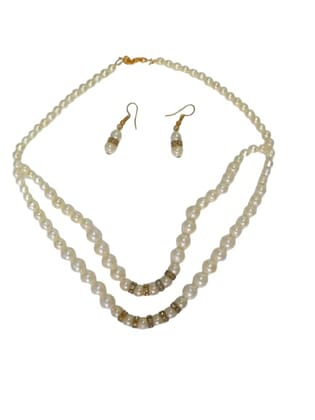 Sonchiraiya pearl necklace set