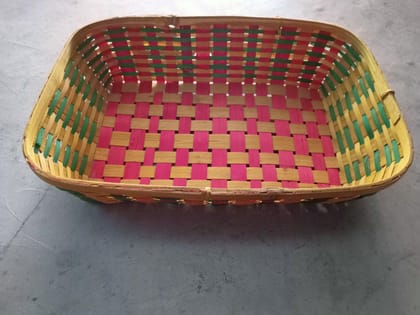  Handwoven Wicker Storage Basket with Lid