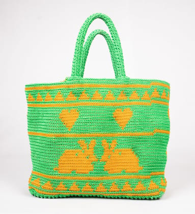  Tote Bag with Geometric Pattern