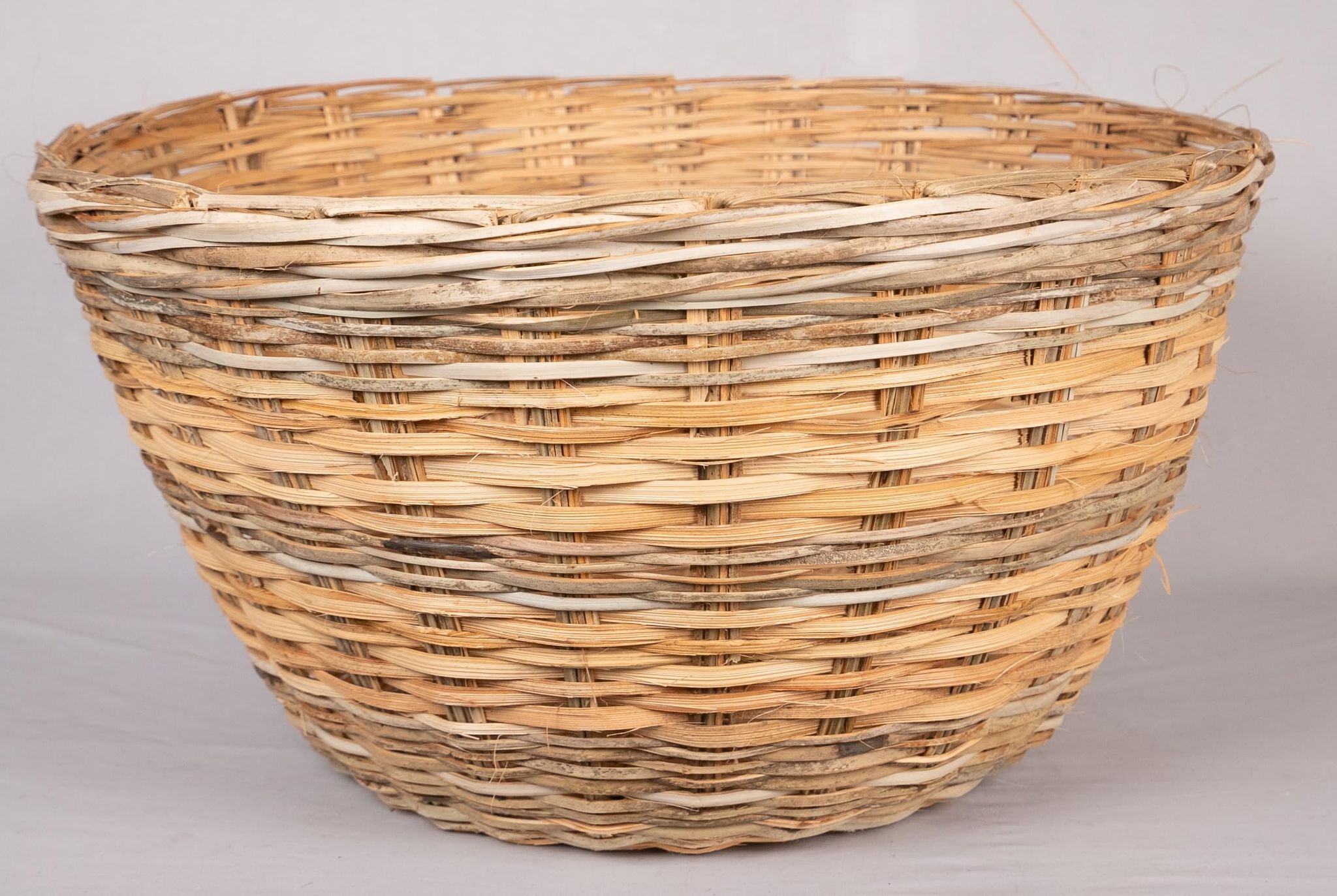 Handwoven Wicker Belly Basket