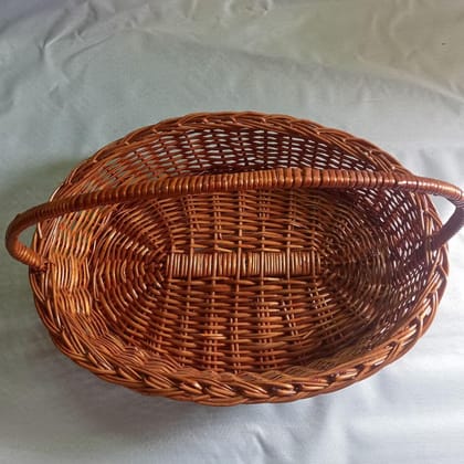  **Wicker Picnic Basket with Lid and Handles**