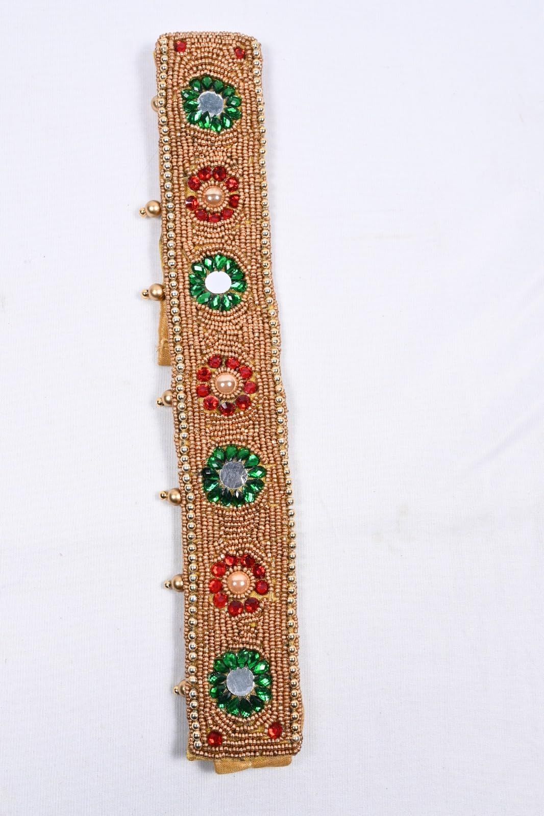  Bridal Waist Belt with Beads and Stones