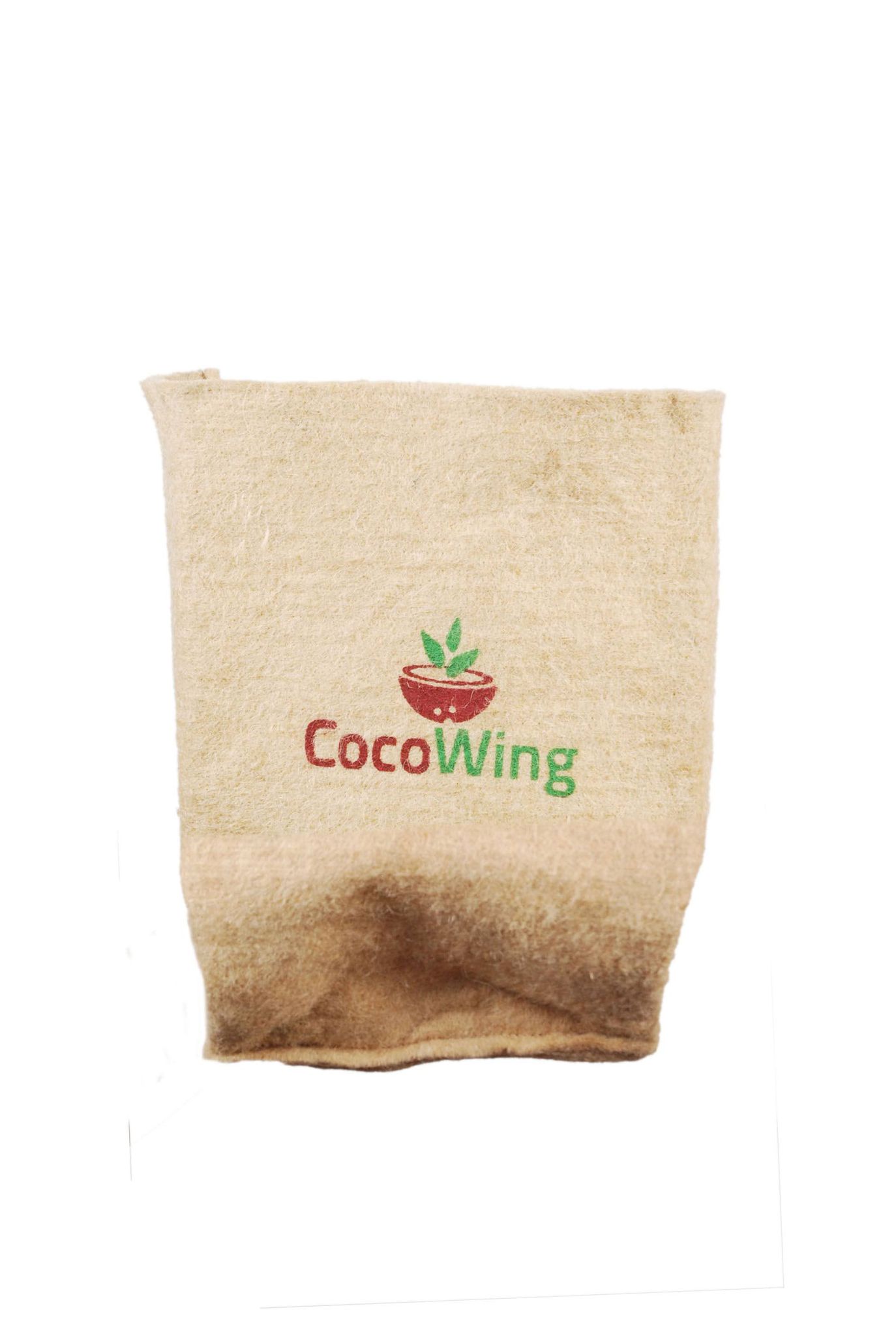 CocoWing Jute Grow Bag 4x4 Size, Table Top Planter - Eco-Friendly Plant Container for Sustainable Gardening