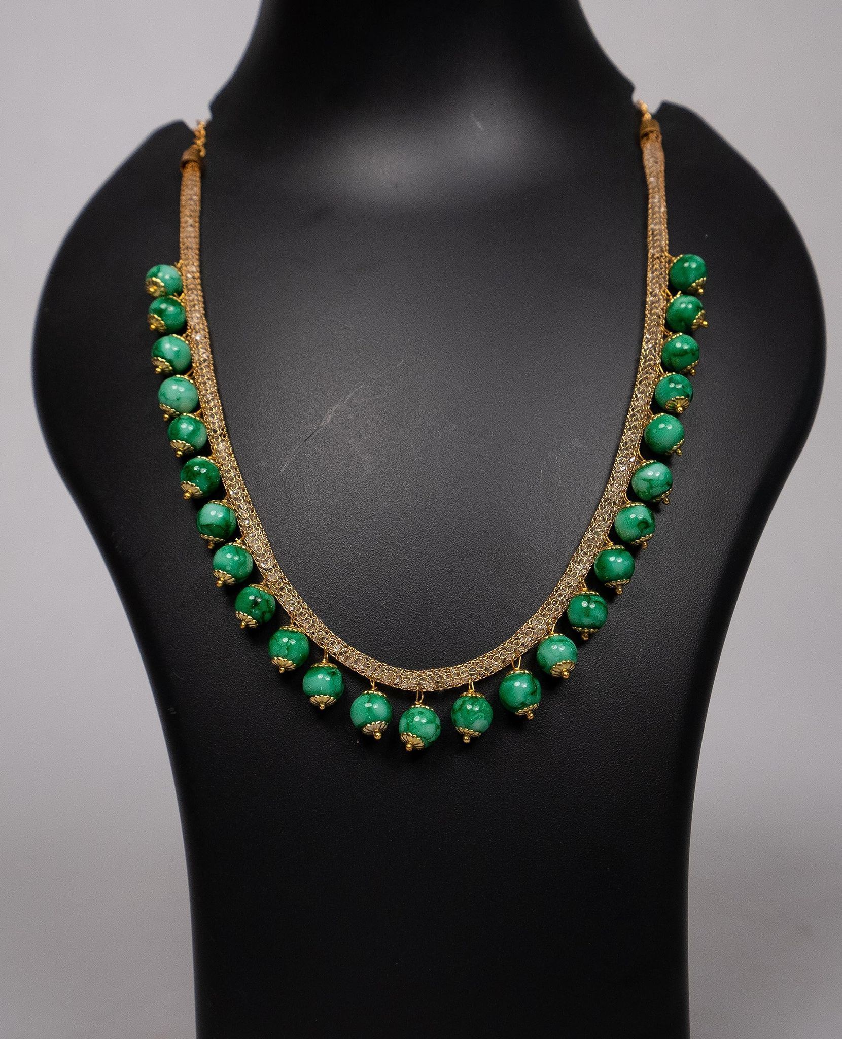 SONCHIRAIYA AP MEPMA GREEN BEADS CHAIN