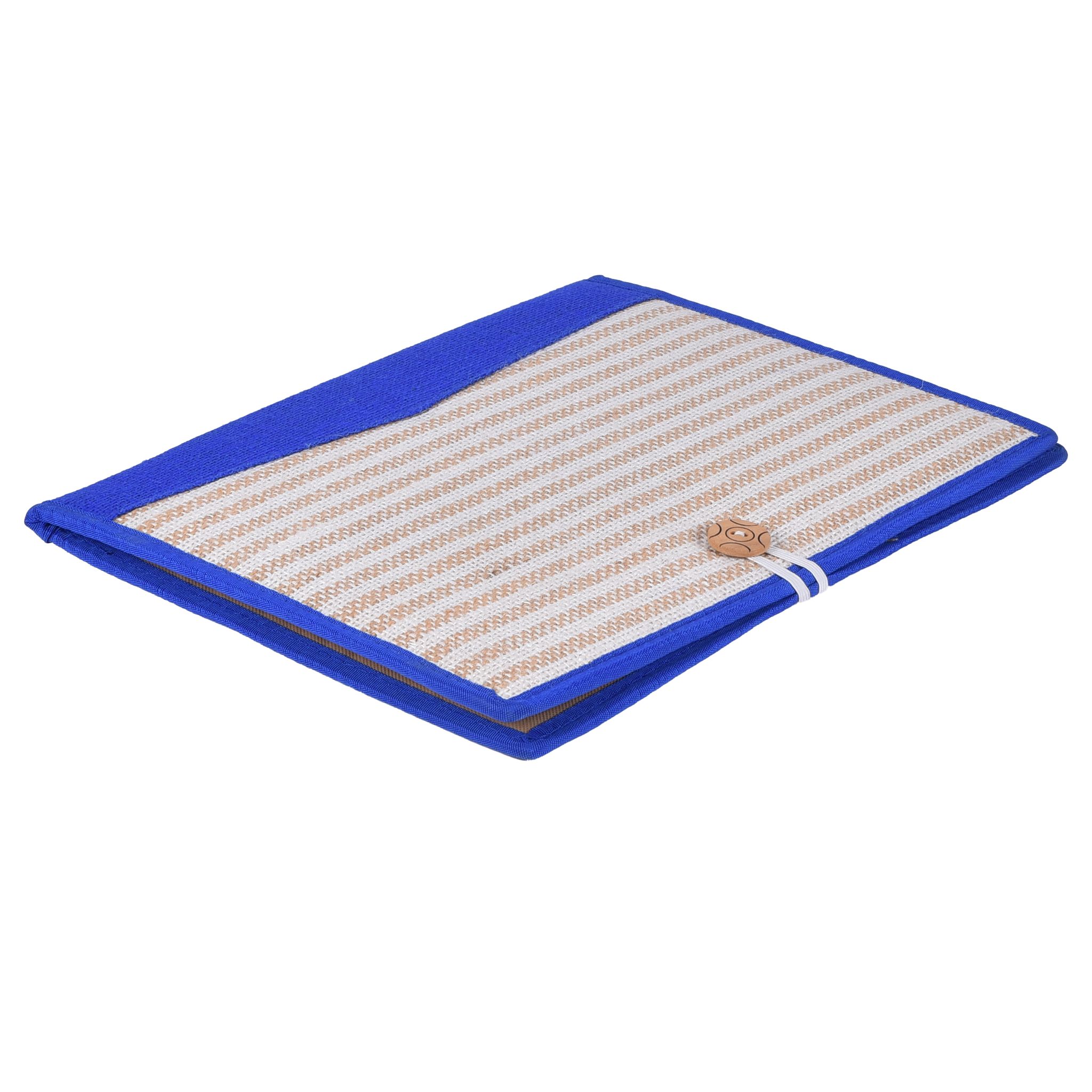 Jute File Folder with Fabric Button (PVTG)