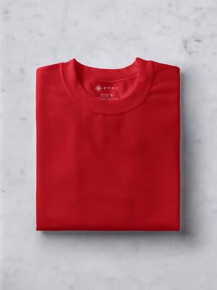 Red | Plain t shirt