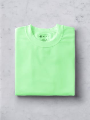 Electric Mint | Plain T shirt